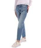 Jeans in denim chiaro cropped