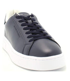 AX ARMANI U Sneakers basic blu con suola bianca