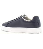 AX ARMANI U Sneakers basic blu con suola bianca