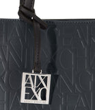 AX ARMANI D Shopping bag con loghi in rilievo