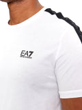 EA7 U T-shirt basic con piccolo logo e banda logata EA7