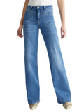 LIU JO BLUE DENIM Jeans flare bottom up parfait